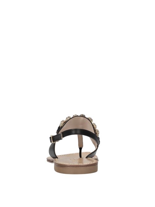 Flat in pelle e applicazioni BIJOU | 500 VIT.NERO